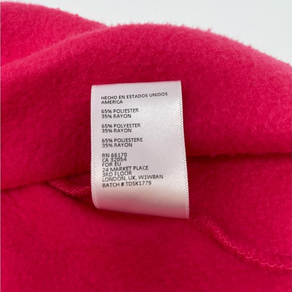 ANTHROPOLOGIE/EN ELLY: Thomas Turtleneck Sweatshirt, Raspberry/Pink; Size XS - Picture 5 of 6